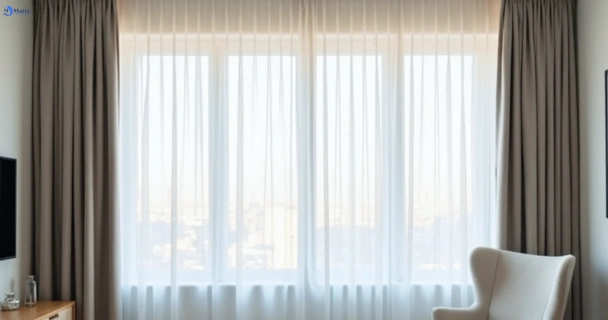 Freshly steam cleaned curtains in bilinga QLD